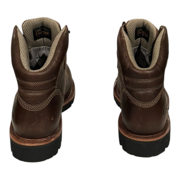 CHIPPEWA Men’s Bolville 6” Comp Toe Waterproof Met Guard Workboot Brown Size 8 - Picture 5 of 9